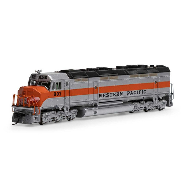 Athearn ATH15389 FP45 Wester Pacific #807 Locomotive w/ DCC & Sound N Scale