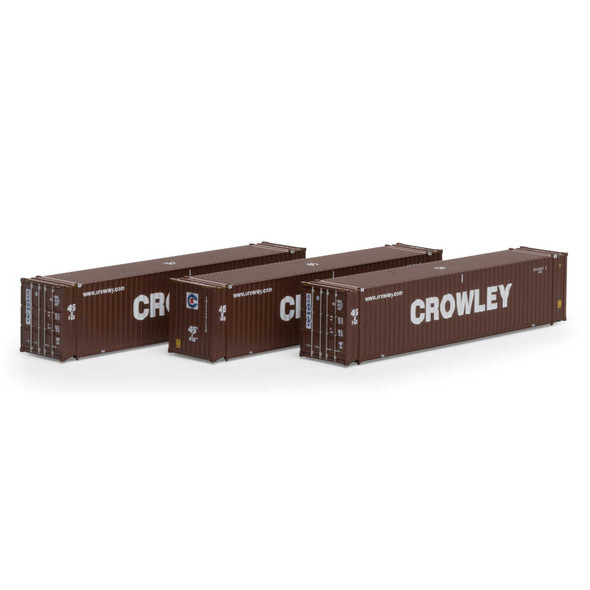 Athearn ATH17895 45' Container - Crowley #2 (3) N Scale