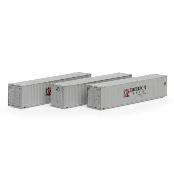 Athearn ATH17900 45' Container - Horizon Lines #1 (3) N Scale