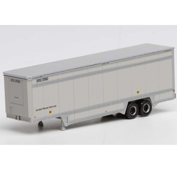 Athearn ATH30111 40' Drop Sill Parcel Trailer UPS/No Logo #87982 N Scale