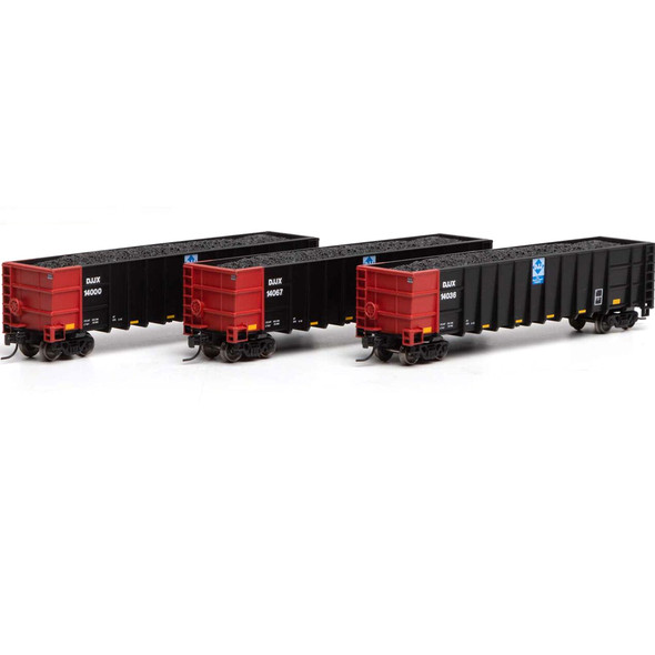Athearn ATH3833 Thrall High Side Gondola w/ Load - DJJX #1 (3) N Scale