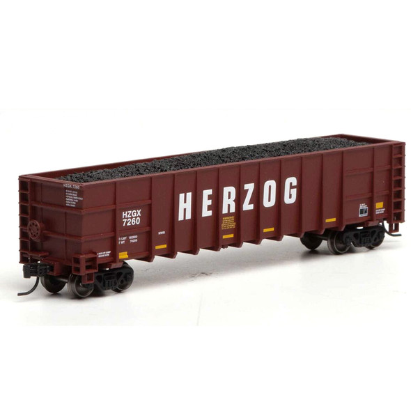 Athearn ATH3836 Thrall High Side Gondola w/ Load - Herzog/Brown #7260 N Scale