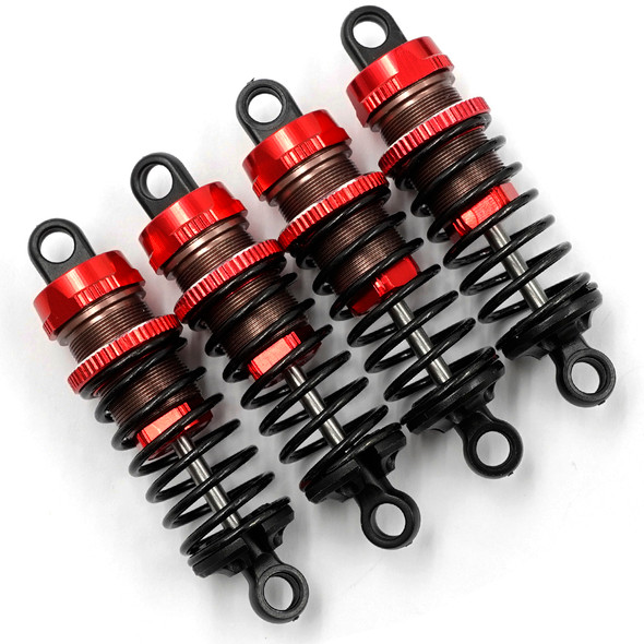 Yeah Racing BBG-0060RD Alum Big Bore Go 60mm Damper Set (4) Red 1/10 Touring Car