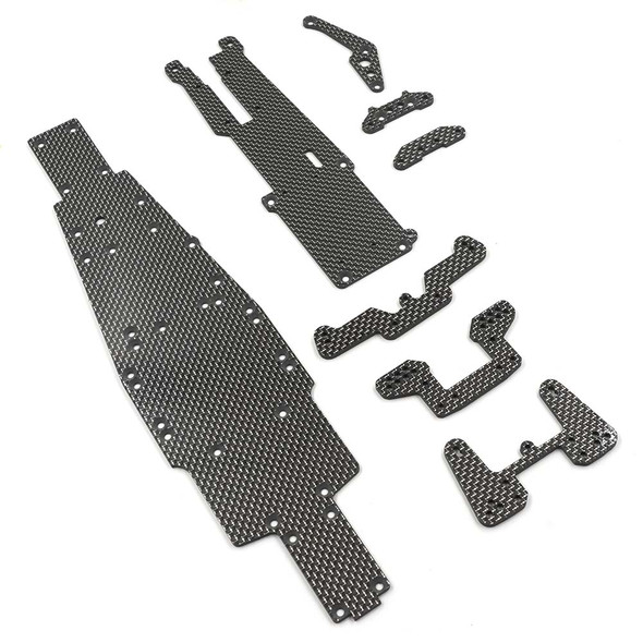 Yeah Racing KYOP-S01BK/S Carbon Upgrade Set for Kyosho Optima Mid