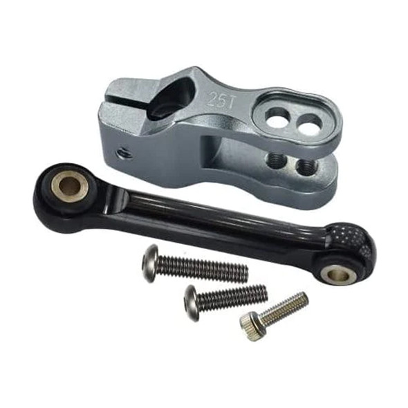 GPM Aluminum 6061-T6 Servo Horn Grey w/ Tie Rods for Unlimited Desert Racer