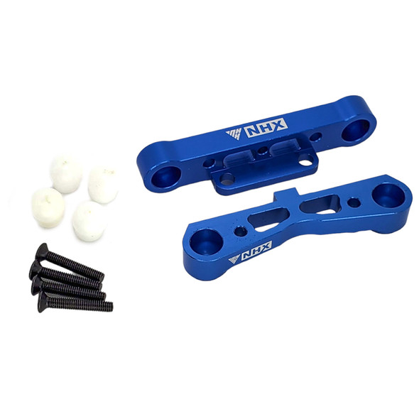 NHX RC Aluminum Front Lower Suspension Mount Set for 1/8 Kraton / Senton / Typhon / Talion -Blue