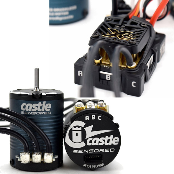 Castle Creations 010-0171-03 Mamba Micro X2 16.8V ESC w/1406-2850Kv Motor Combo