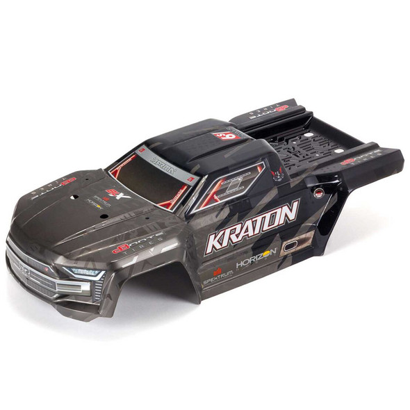 ARRMA ARA406159 1/8 EXB Painted Decaled and Trimmed Body Black for Kraton 6S
