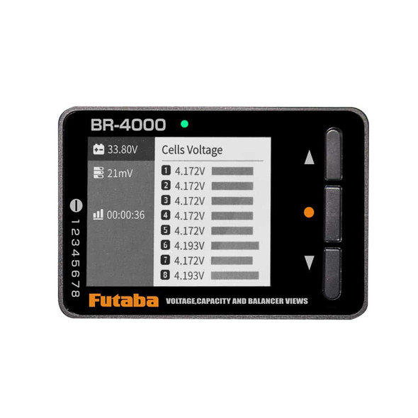 Futaba BR-4000 Battery / Servo / Receiver Checker (LiFe + LiPo + NiCd + NiMh) USB Charger
