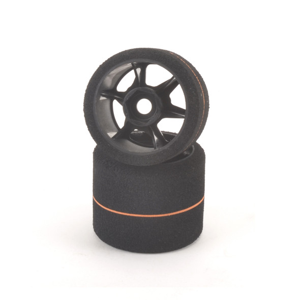 Contact RC JT3CR 1/12 Hex Rear Control Tires 30Sh w/ Black Rim 46mm (2)