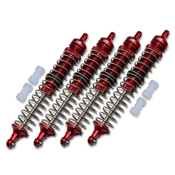 GPM Alum Combo Set B (F&R Adjustable Spring Dampers 130mm) Red for Losi LMT