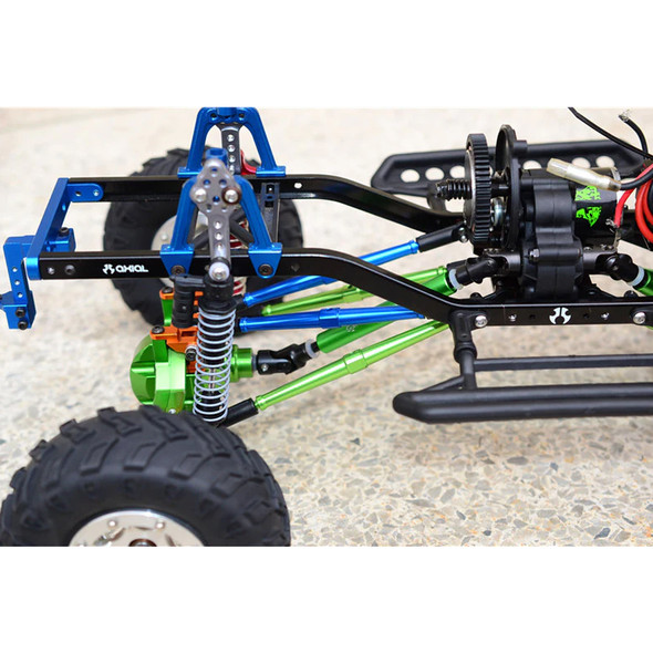 GPM Aluminum Chassis Lift Combo (Switch From 77mm To 87mm) Black for SCX10 Honcho