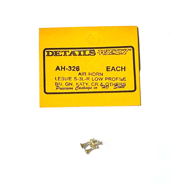 Details West AH-326 Leslie Air Horns S-3L Nonspiked Caps BN/ GN/ MKT HO Scale