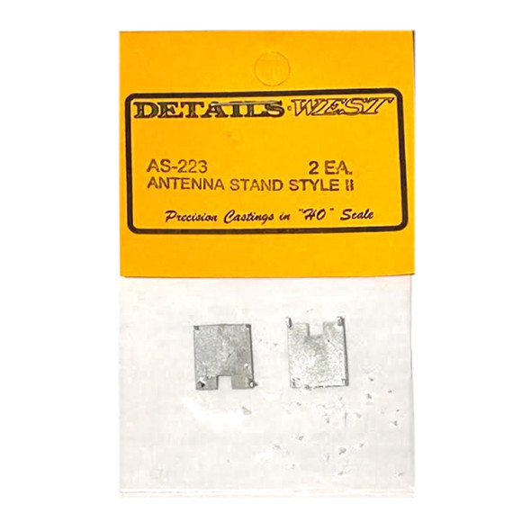 Details West AS-223 Antenna Mounting Stands (2) - Style 2 HO Scale