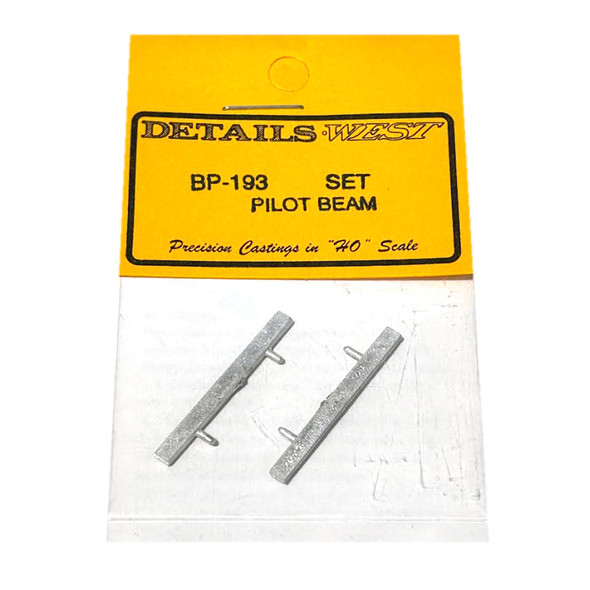 Details West BP-193 Pilot - Beam Less Footboards (2) HO Scale