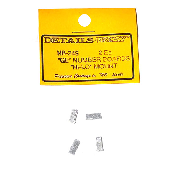 Details West NB-249 Auxiliary Number Boards for Switchers for GE Dash 7/8/9 HO Scale