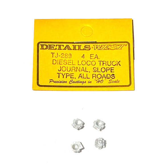 Details West TJ-289 Diesel Truck Journal (4) - Slope Type - All Roads HO Scale