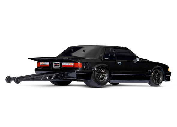 Traxxas 9421A Ford 5.0 Mustang Painted Black Body w/ Decals for Drag Slash