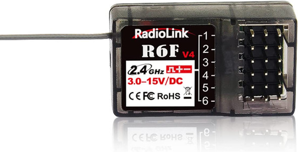 Radiolink R6F V4 6CH 2.4GHz RC Receiver w/ Surface Long Range Control RX