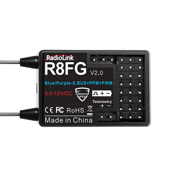 Radiolink RC8X 8 Ch 2.4G RC Transmitter R8FG R4FGM Gyro Receiver