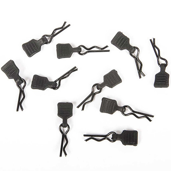 Axial AXI206000 3mm Body Clip with Tab Black (10)