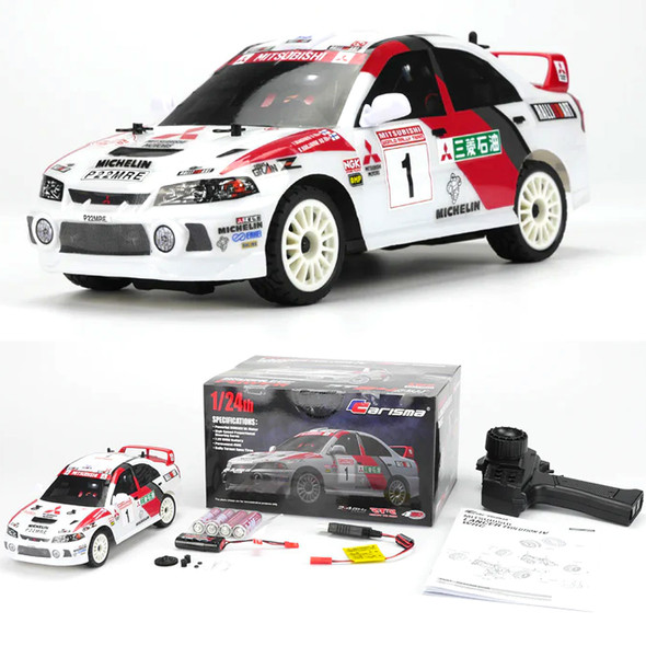 Carisma 86868 1/24 GT24 Mitsubishi Lancer EVO 4 WRC Rally Car