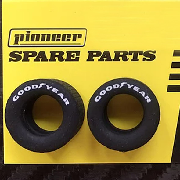 Pioneer TY201251 Racing Rear Tyres Good Year (2) Mustang / Camaro 1/32 Slot Car