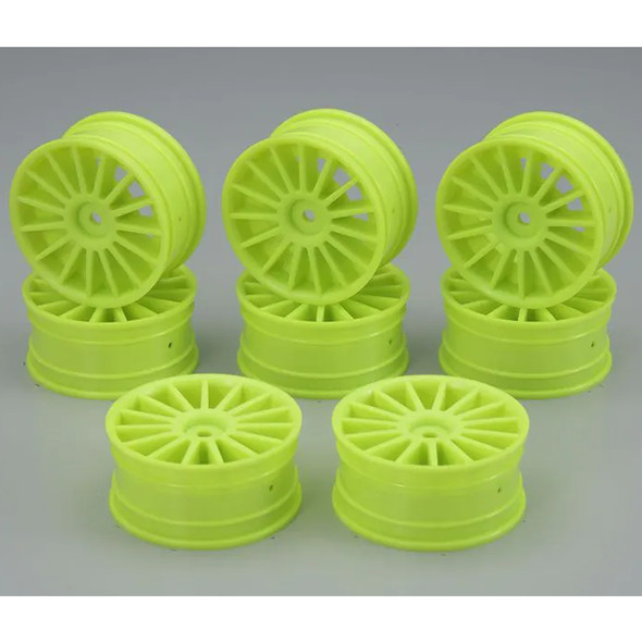 Kyosho 92012-8KY Aero 24 Wheels 15-Spoke / Fluorescence Yellow (8)