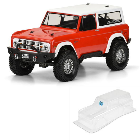 Pro-Line 3313-60 1/10 1973 Ford Bronco Clear Body 12" (305mm) Wheelbase Crawlers