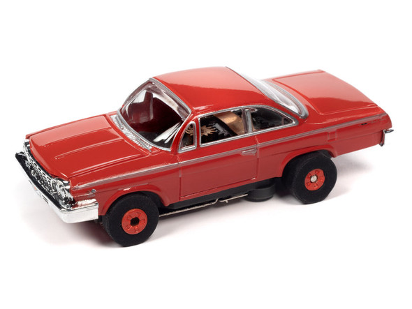 Auto World Thunderjet Ok Used Cars 1962 Chevrolet Bel Air Coupe Red HO Slot Car