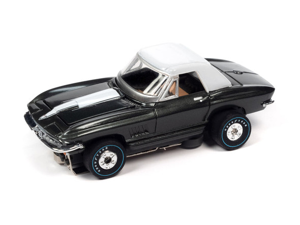 Auto World Thunderjet Ok Used Cars 1967 Chevrolet Corvette Black HO Slot Car