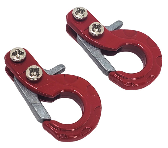 NHX RC Aluminum Premium Spring Loaded Winch Hook for 1/10 Crawler  -Red