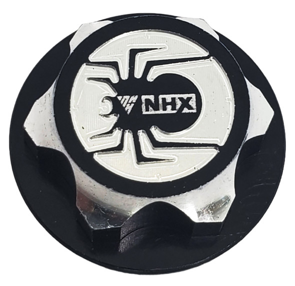 NHX RC 1/8 17mm Aluminum Spider Wheel Nuts (4) -Black