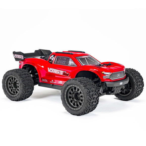 ARRMA ARA4105SV4T1 1/10 VORTEKS 4X2 MEGA 550 Brushed Stadium Truck RTR Red