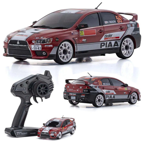 Kyosho 32632M Mini-Z AWD Mitsubishi Lancer Evolution X Motors Dealer Team Touring Car