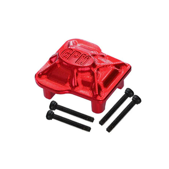 GPM Alum Front Or Rear Axle Cover Red for 1:18 TRX4M Ford Bronco / LR Defender