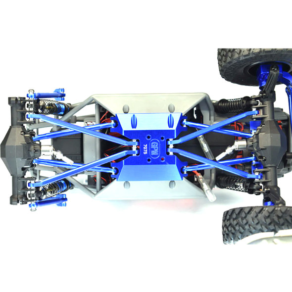 GPM Aluminum 7075-T6 Front & Rear Lower Chassis Links Parts Blue for Axial Capra