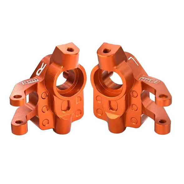 GPM Aluminum 7075-T6 Front Knuckle Arm Set Orange for Axial 1/18 UTB18 Capra