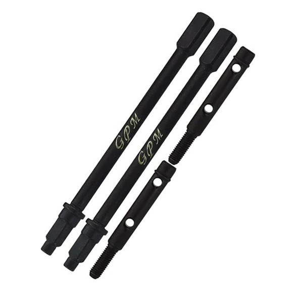 GPM Medium Carbon Steel Rear Axle Shafts Black for Axial 1:18 UTB18 Capra