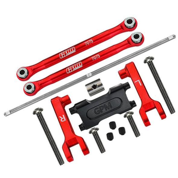 GPM Racing Aluminum 7075-T6 Rear Stabilizer Bar Red for Axial 1:18 UTB18 Capra