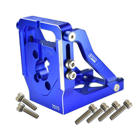 GPM Racing Aluminum 7075-T6 Quick Release Motor Base Blue for X-Maxx