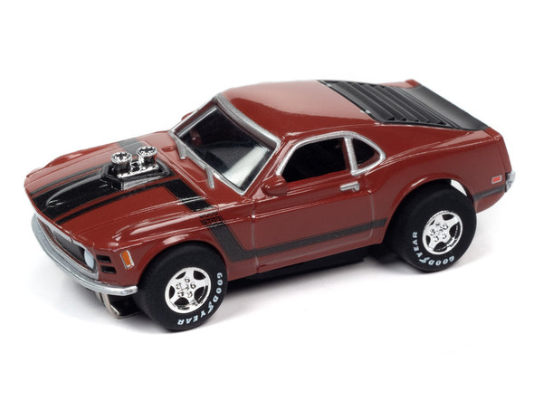 Auto World Super III 1970 Ford Boss Mustang Red Version B HO Scale Slot Car