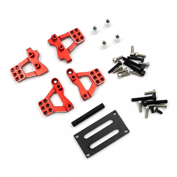 Yeah Racing TR4M-015RD Aluminum Front & Rear Shock Mount Set for Traxxas TRX-4M