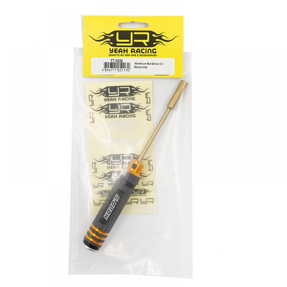 Yeah Racing YT-0226 Aluminum Nut Driver 5.0 Black/Gold