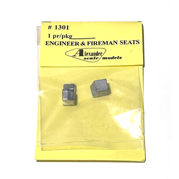 Alexander Scale Models 1301 Engineer & Fireman Seats HO Scale