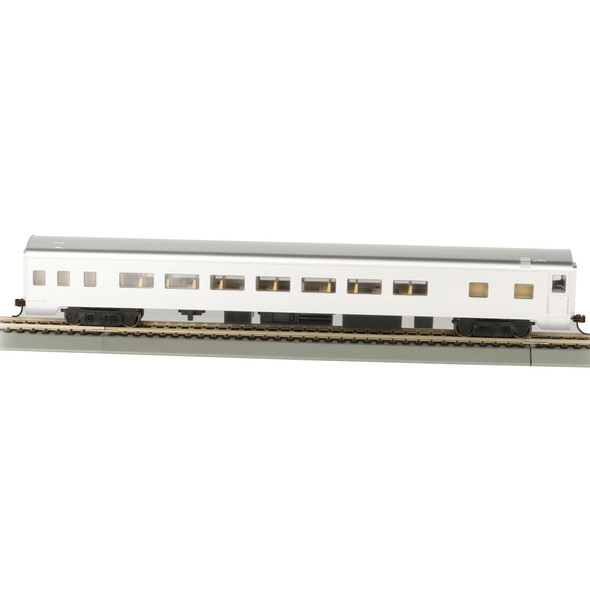 Bachmann 14208 Unlettered Aluminum - 85' Smooth-Side Coach Passenger Car HO Scale