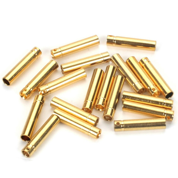 E-flite Gold Bullet Connector, Female, 4mm (30) EFLAEC514