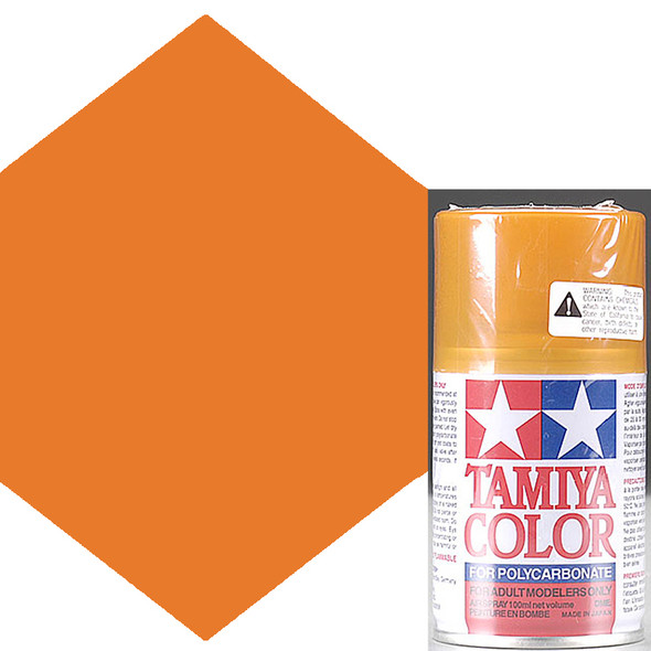 Tamiya Polycarbonate Translucent Orange Spray Paint PS-43