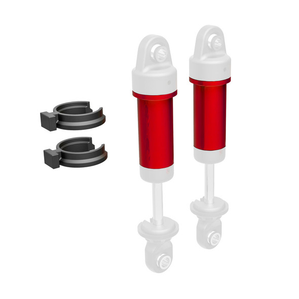 Traxxas 9763-RED Alum GTM Shock Body w/ Spring Pre-Load Spacers (2) for TRX-4M