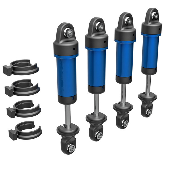 Traxxas 9764-BLUE Aluminum Heavy-Duty GTM Shocks (4) for TRX-4M